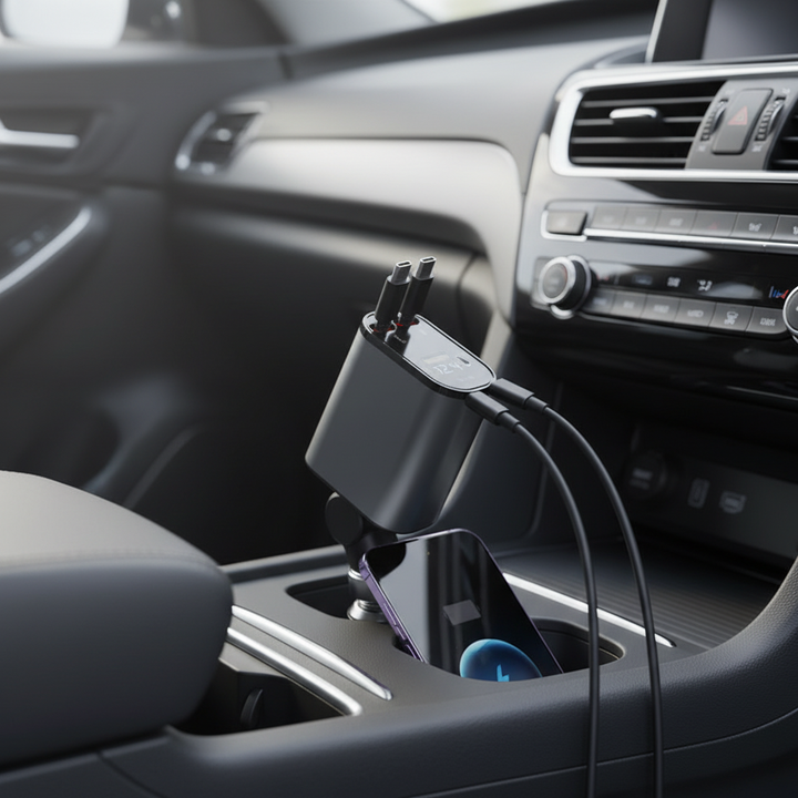 Utschuifbare Autolader - PowerCharge 