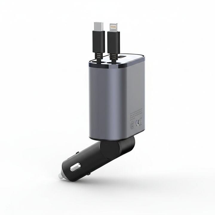 Utschuifbare Autolader - PowerCharge 