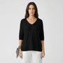 V-Neck Knit Top With Half Sleeves - Kristine