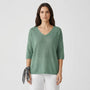V-Neck Knit Top With Half Sleeves - Kristine