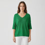V-Neck Knit Top With Half Sleeves - Kristine