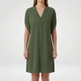 V-Neck Split-Sleeve Midi Dress - Diane