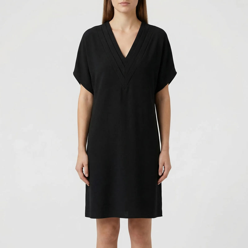 V-Neck Split-Sleeve Midi Dress - Diane