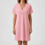 V-Neck Split-Sleeve Midi Dress - Diane