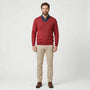 V Ausschnitt Pullover Mit Kragen - Ian