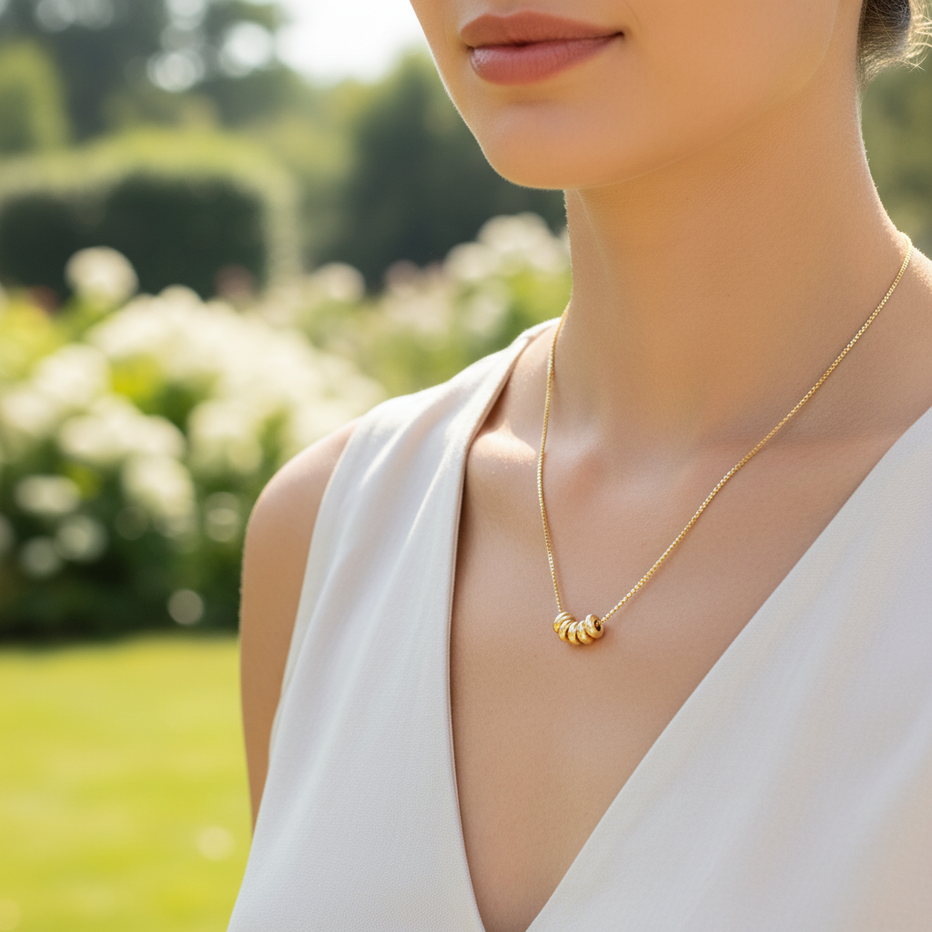 Vergoldete Silberkette - CharmNecklace 