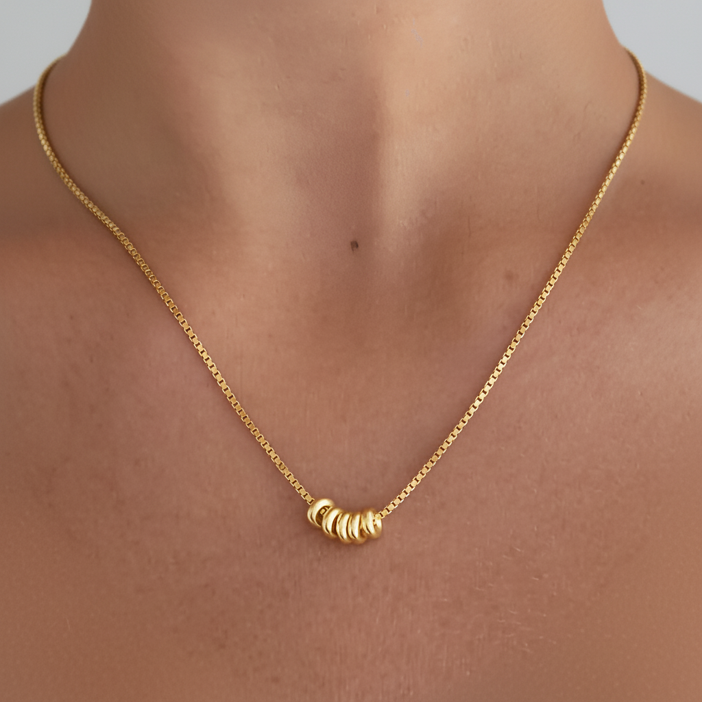 Vergoldete Silberkette - CharmNecklace 