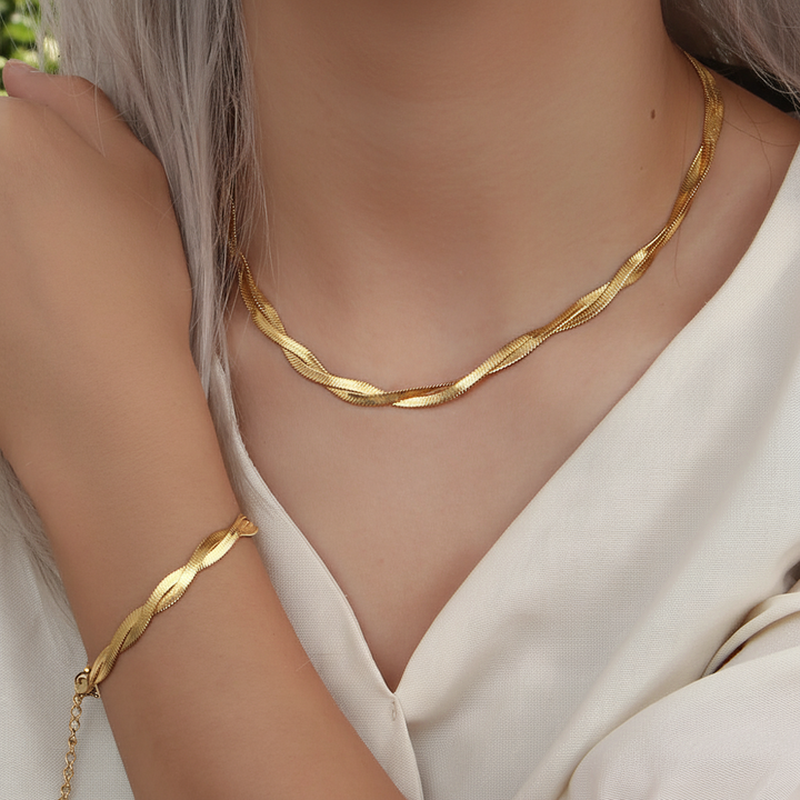 Vergoldetes Armbandset - GoldGlimmer 