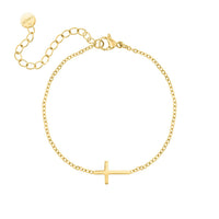 Vergoldetes Edelstahlarmband - CrossJewelry 
