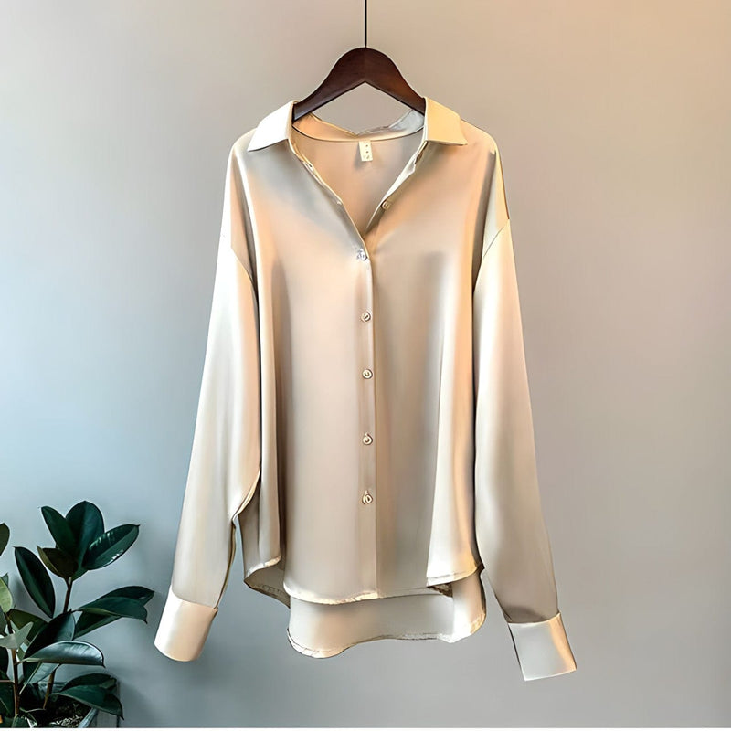 Versatile Satin-Finish Top - Angelica