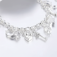 Versilbertes Charm-Armband - CharmGlow 