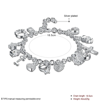 Versilbertes Charm-Armband - CharmGlow 