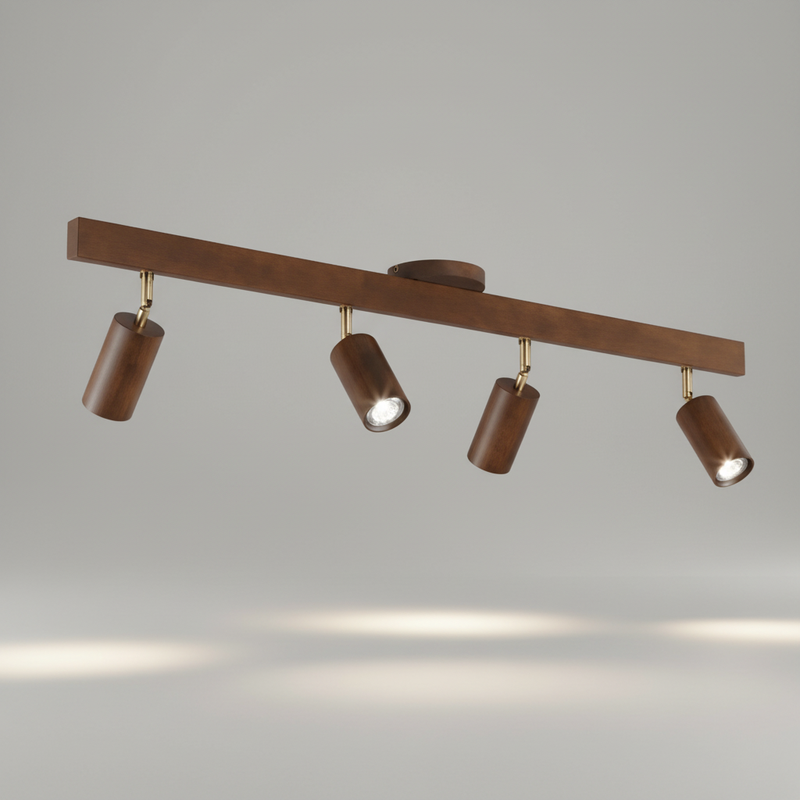 Verstellbare Spotleuchte Holz - Ecobeam
