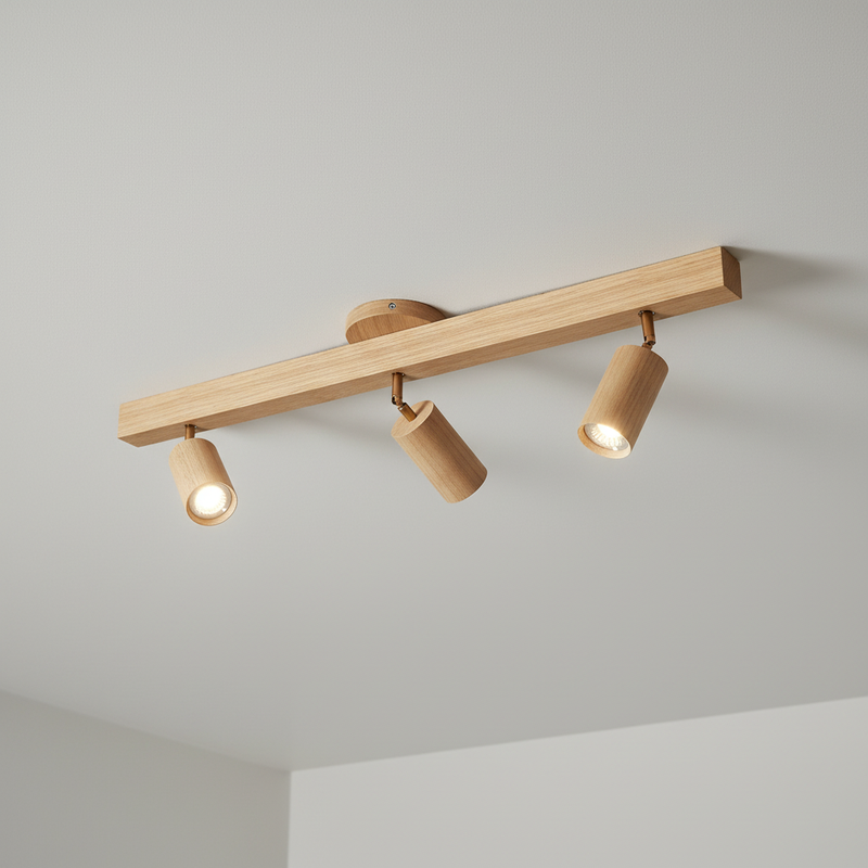 Verstellbare Spotleuchte Holz - Ecobeam
