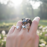 Verstellbarer Paar Ring - DragonHeart 