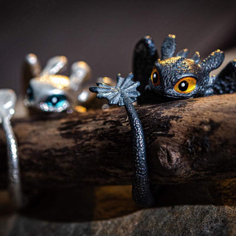 Verstellbarer Paar Ring - DragonHeart 
