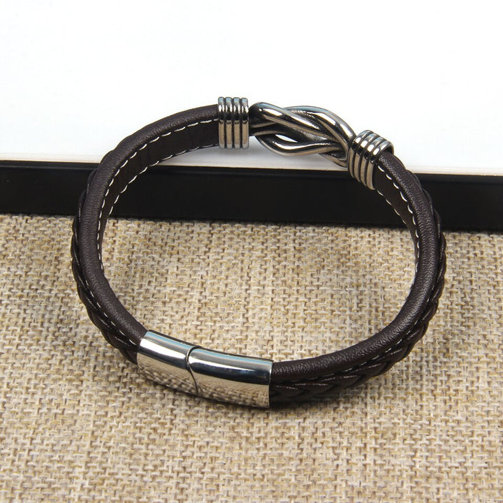 Verstellbares Lederarmband - KnotFashion 