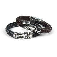 Verstellbares Lederarmband - KnotFashion 