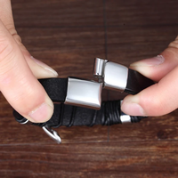 Verstellbares Lederarmband - KnotFashion 