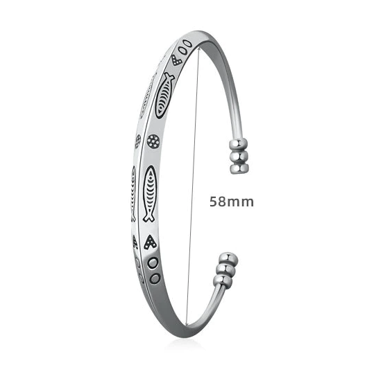Verstellbares Silberarmband - LuckBangle 