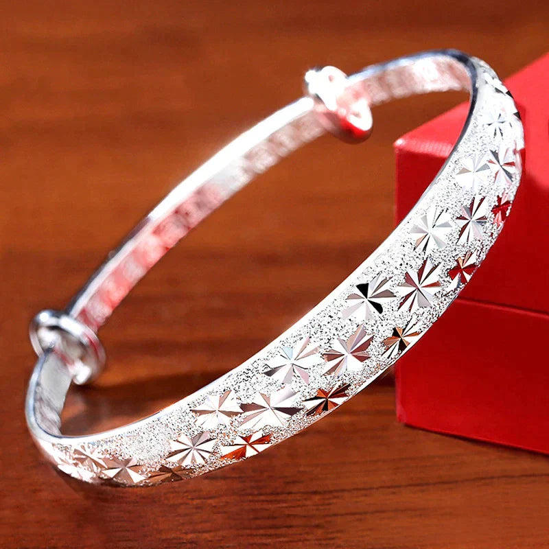 Verstellbares Silberarmband - ShimmerBangle 