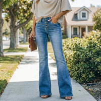 Vintage-Inspired Flare Leg Jeans - Elisa
