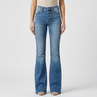 Vintage-Inspired Flare Leg Jeans - Elisa