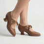 Vintage-Inspired Lace-Up Heeled Shoe - Virginia