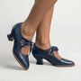 Vintage-Inspired Lace-Up Heeled Shoe - Virginia