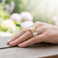 Vintage-Inspirierter Ring - LustreRing 