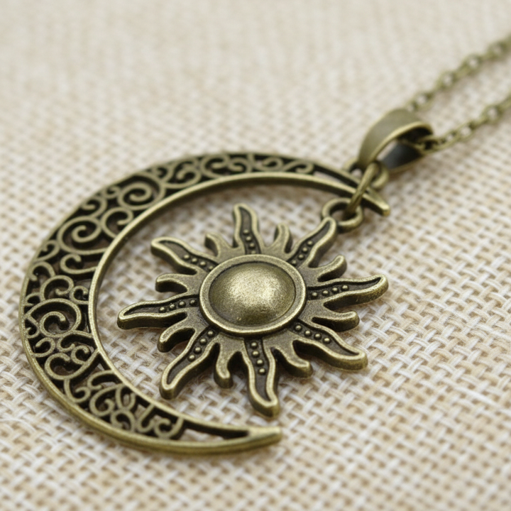 Vintage Halskette - SunMoon 