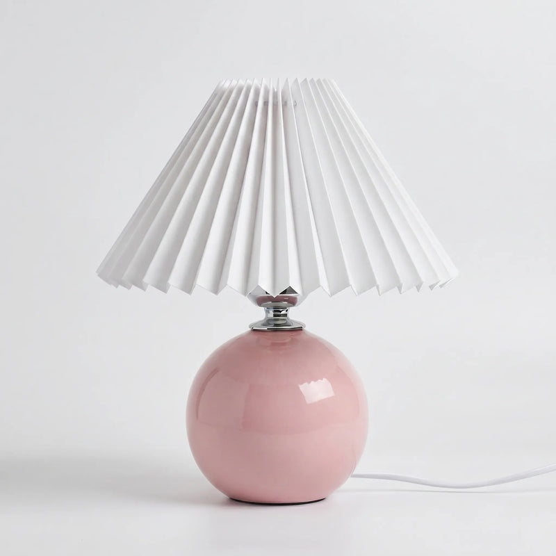 Vintage Pleated Shade Table Lamp -  Plissara