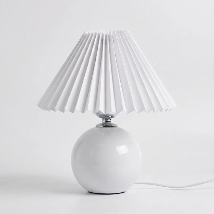 Vintage Pleated Shade Table Lamp -  Plissara