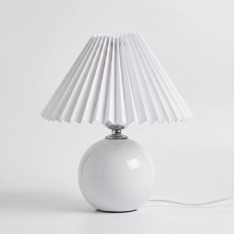 Vintage Pleated Shade Table Lamp -  Plissara