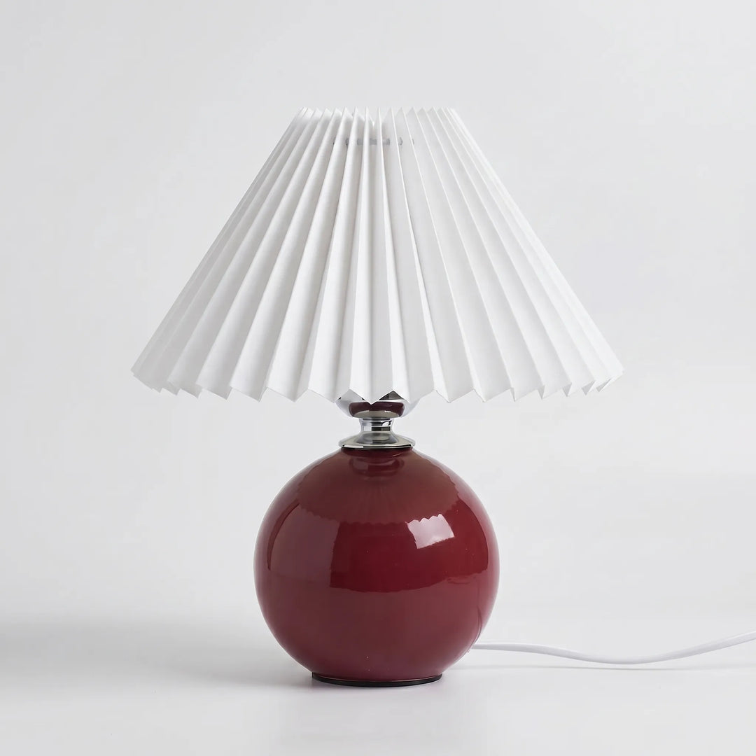 Vintage Pleated Shade Table Lamp -  Plissara
