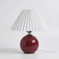 Vintage Pleated Shade Table Lamp -  Plissara