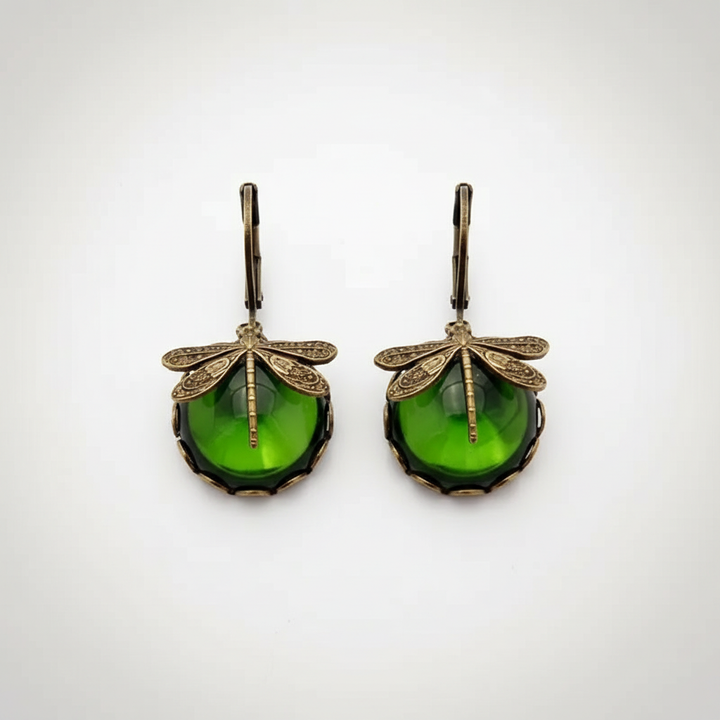 Vintage Tropfenohrringe - DragonflyEarrings 