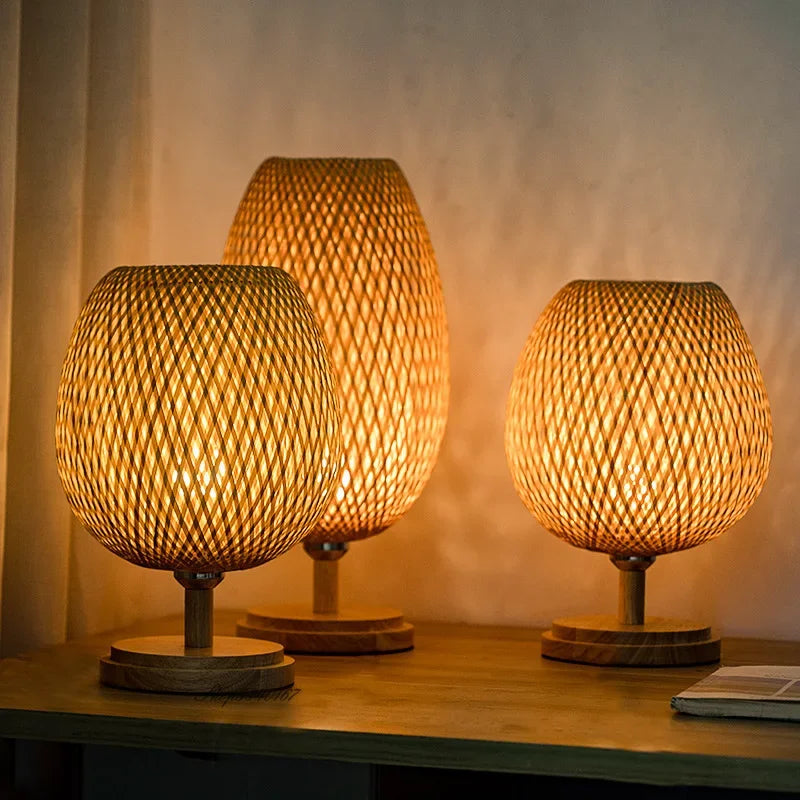 Vintage Inspirierte Wohnleuchte - BambooGlow
