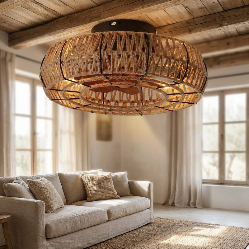 Vintage Zen Ceiling Fan Lamp -  Breevian