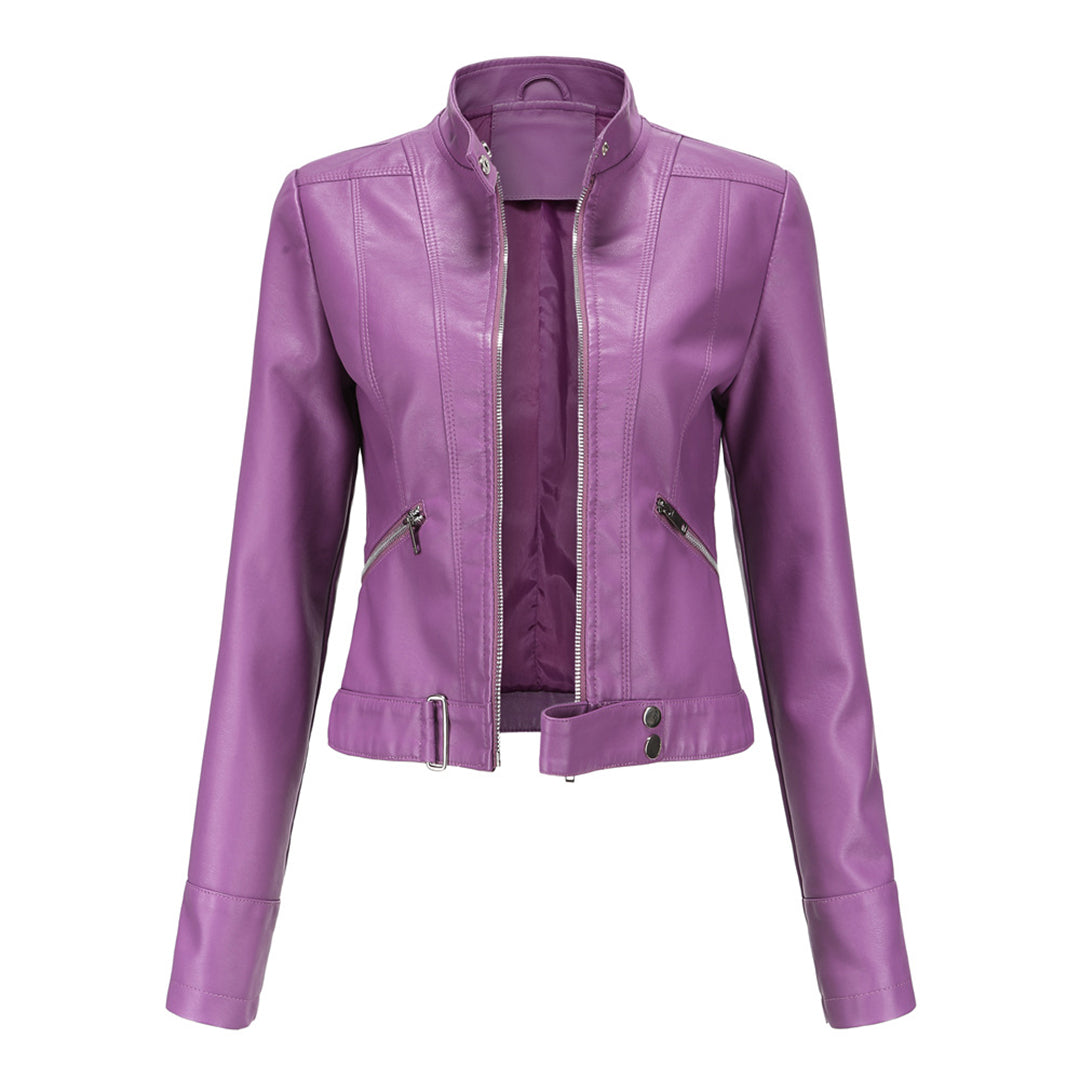 Stilvolle Damen Lederjacke in klassischem Design – Marlene