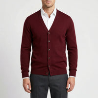 Vorgeformte V Hals Strickjacke - Gino