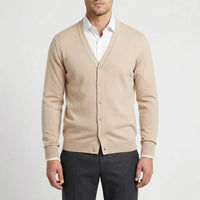 Vorgeformte V Hals Strickjacke - Gino