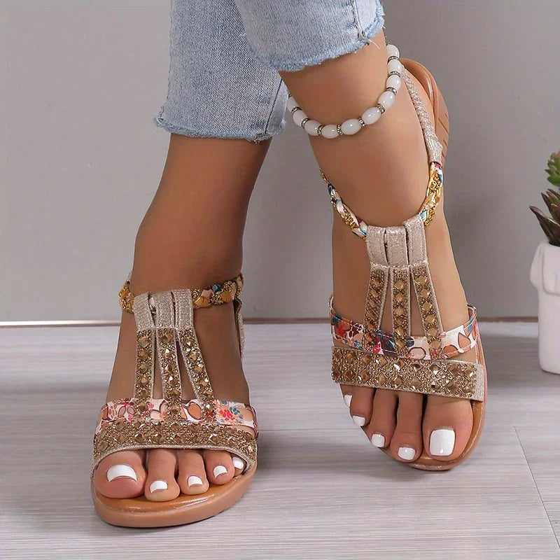 Bequeme Damen Orthopädische Keilsandalen mit weicher Sohle – Marla