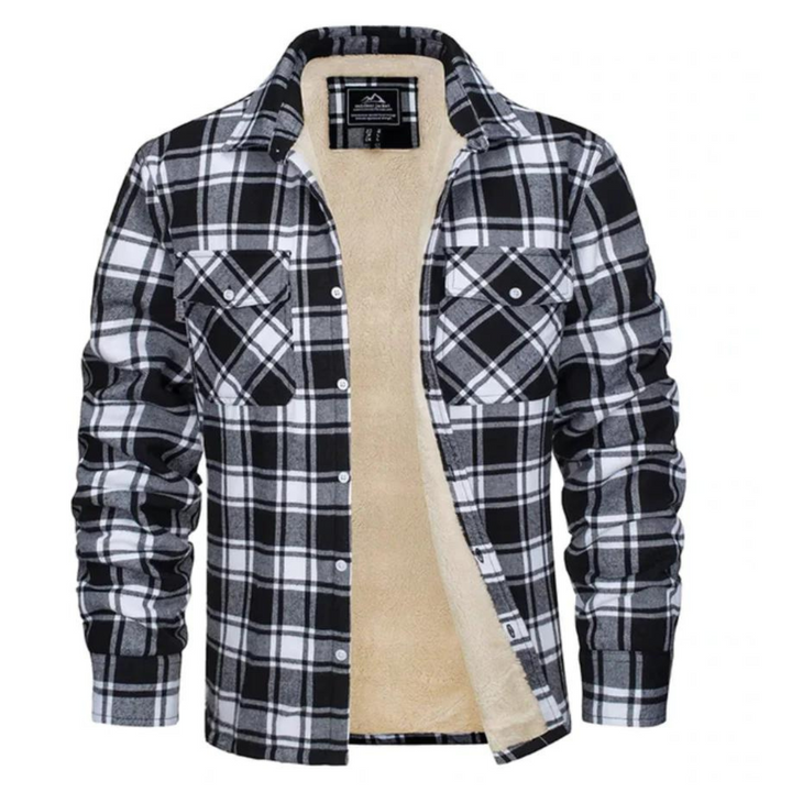 Fleecegefütterte Herren Karo-Jacke – Arvid Herbstedition