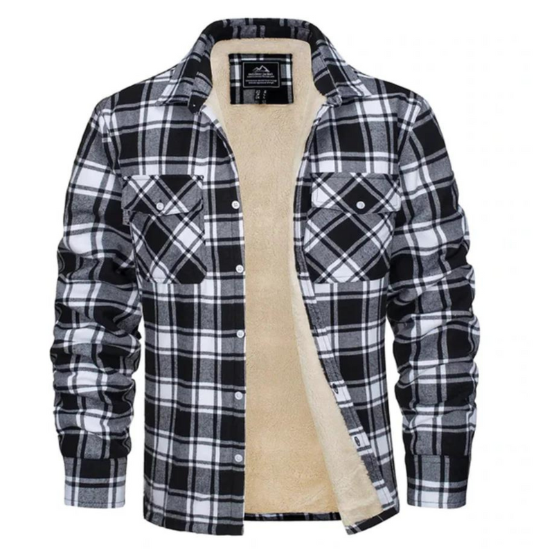 Fleecegefütterte Herren Karo-Jacke – Arvid Herbstedition