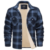 Fleecegefütterte Herren Karo-Jacke – Arvid Herbstedition