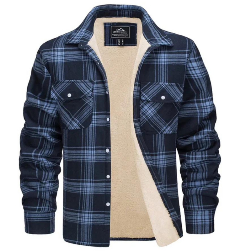 Fleecegefütterte Herren Karo-Jacke – Arvid Herbstedition