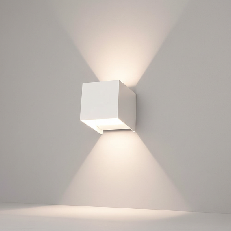 Wandmontierte LED Leuchte - LumaCube