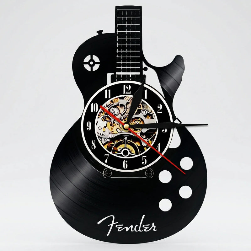 Wanduhr In Gitarrenform - Vinoluxe