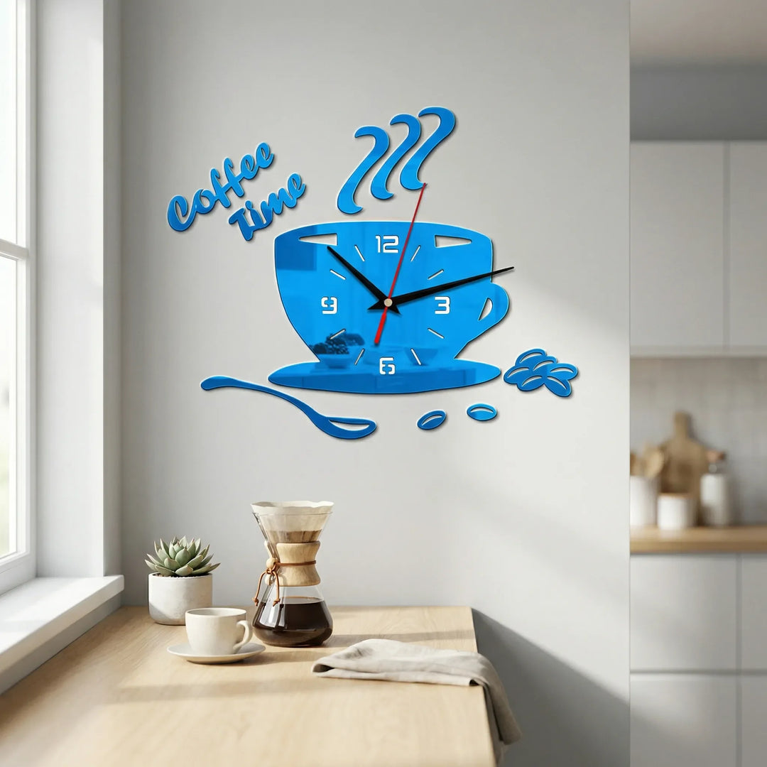 Wanduhr In Kaffeetassenform - Caffiora
